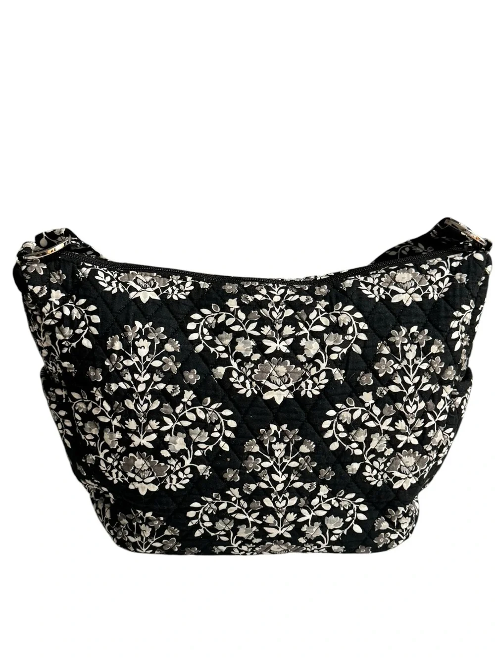 Vera Bradley Chandelier Noir Hobo Bag Essential Shoulder Purse Quilted Bohemian
